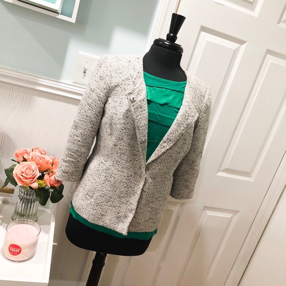 212 Collection Grey Tweed Blazer - Picture 2 of 8